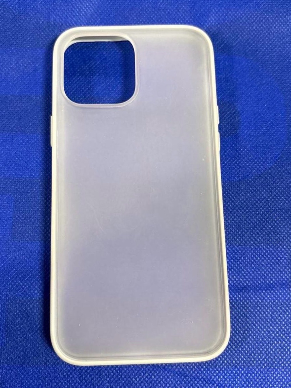 Clear Frosted Phone Case for Cell Phones - White